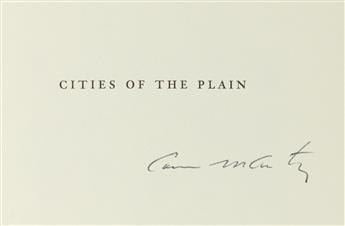 MCCARTHY, CORMAC. Cities of the Plain.